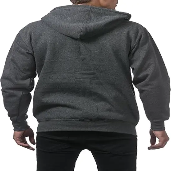 Men&rsquo;s Heavyweight Full Zip Fleece Hoodie | RADYAN&reg; H.GRAY {7}
