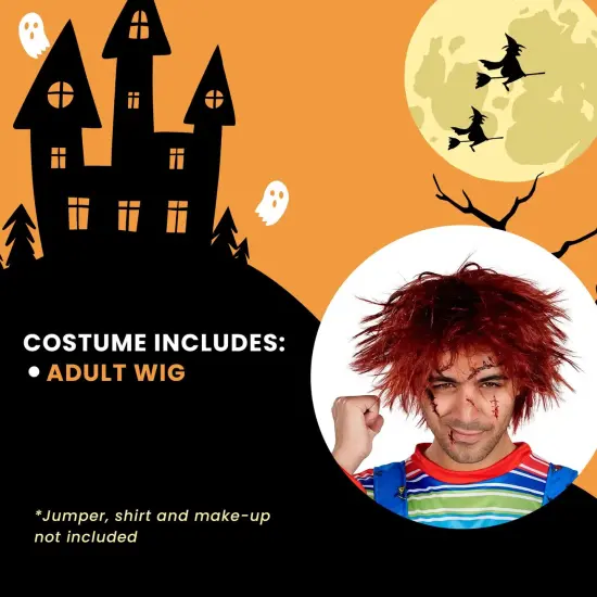 Evil Doll Adult Costume Wig | One Size {5}