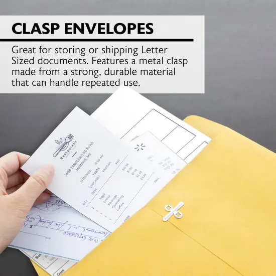 BAZIC Clasp Envelope 9" X 12" (4/Pack) {3}
