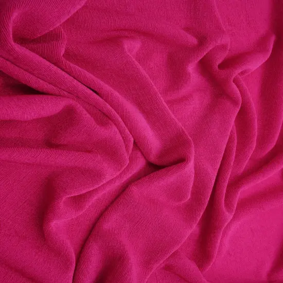 1 Yard Slinky Rib 1x1 Solid Knit Fabric 240 GSM, 52/54&Prime; Wide Polyester Spandex Blend RED {2}