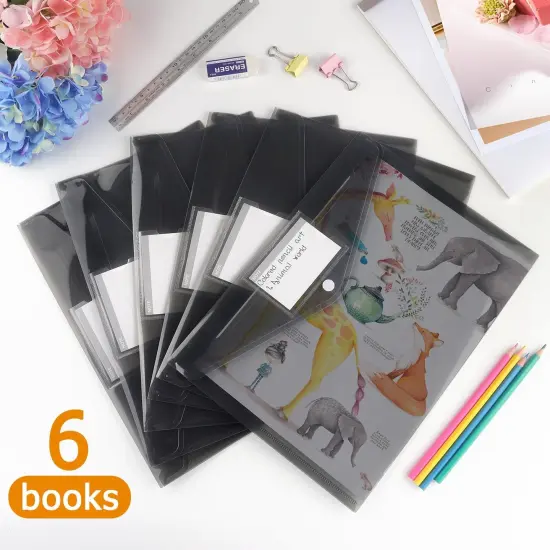 6 Pack Plastic Envelopes {5}