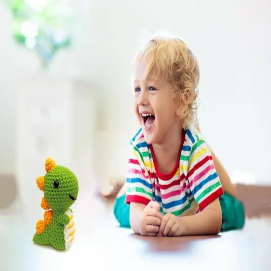 Dinosaur Crochet Kit - Green Dinosaur {2}