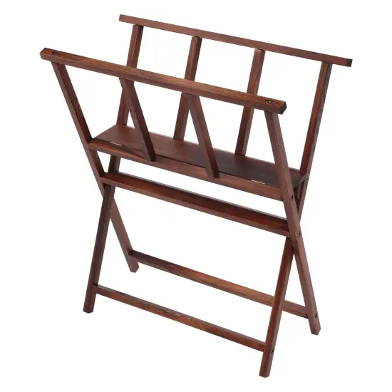 Creative Mark Folding Wood Large Print Rack - Perfect for Display of Canvas, Art, Prints, Panels, Posters, Art Gallery Shows, Storage Racks {1}