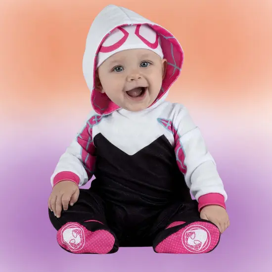 Marvel Ghost Spider Classic Costume Printed Jumpsuit for Infants {1}
