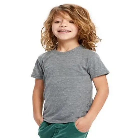 US Blanks&reg; Toddler Tri-Blend Crewneck T-Shirt Tri grey {1}