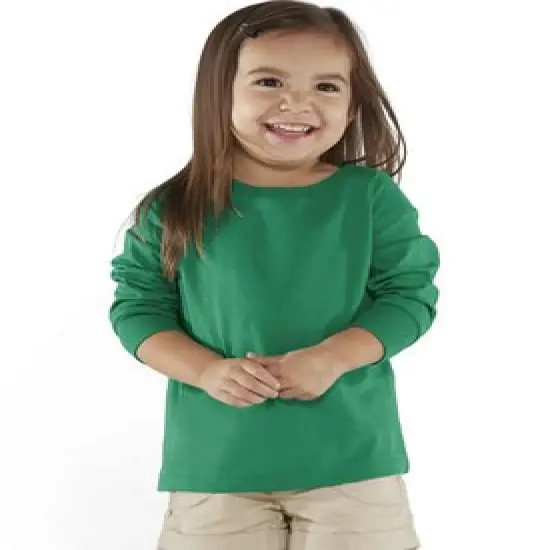 Rabbit Skins&reg; Toddler Crew Neck Long-Sleeve Fine Jersey T-Shirt - 3302 Kelly {1}