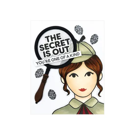 Hero Arts Case Closed Stamp & Cut Set-It's No Mystery {3}