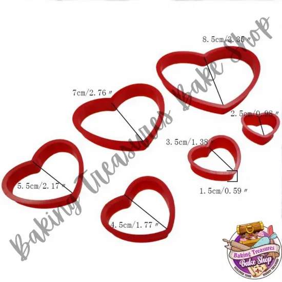 6PCS Heart Shaped Cookie Cutters* {5}
