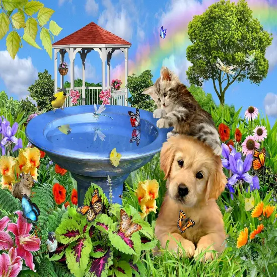 Sunsout A Leg Up 300 pc Jigsaw Puzzle 34702 {1}