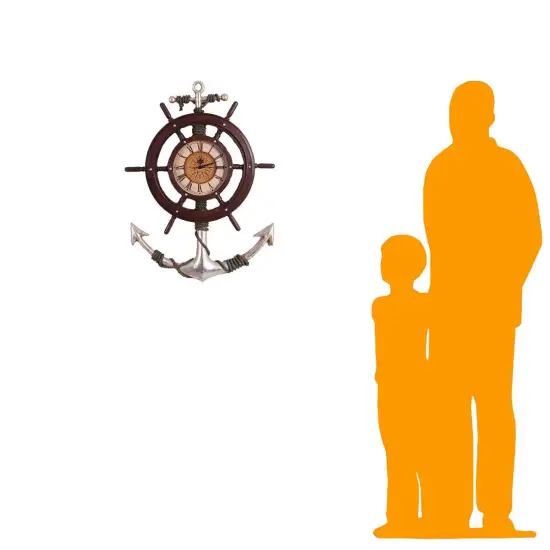 Anchor Clock Life Size Statue {2}
