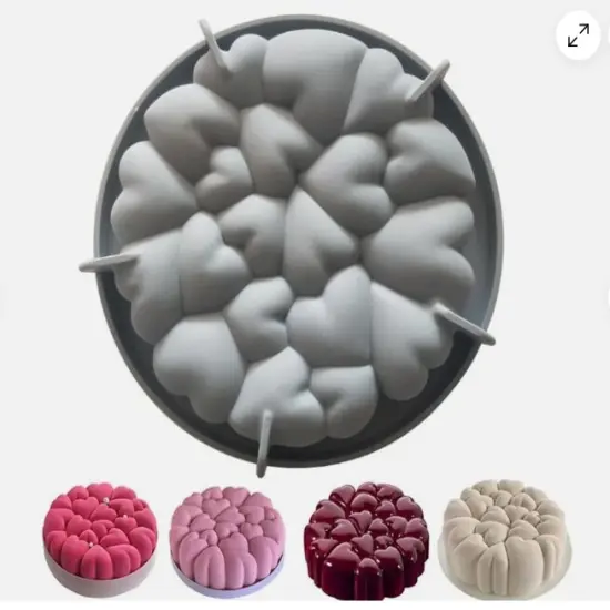 Heart Breakable Silicone Mold {1}