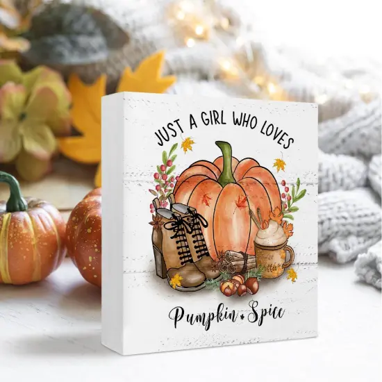 Just a Girl Who Loves Pumpkin Spice Fall Pumpkin Shoes Coffee Cup {2}