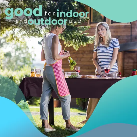 Exquisite Plastic Table Cover Roll &ndash; 40" x 300' Disposable Tablecloth Roll &ndash; Premium Thick 0.5 MIL Plastic Banquet Roll &ndash; Party Table Cover Roll for Events & Catering Plum {5}