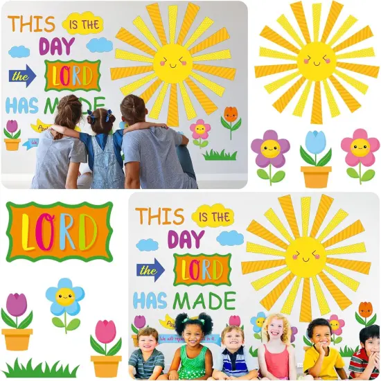 150 Pcs Religious Classroom Bulletin Board Sets {2}