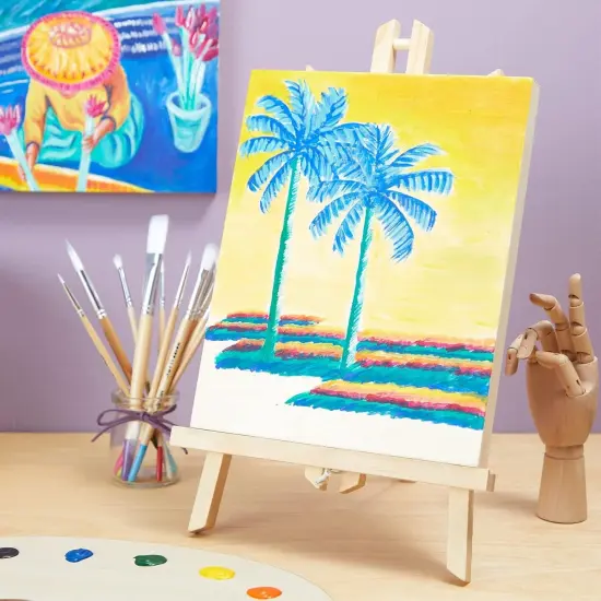 6 Pack Unfinished Wood Canvas Boards for Painting, 8x10 Inch Deep (Blank, 0.85 Inches Thick ) {4}