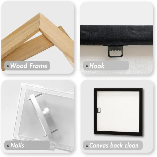 Halloween Funny Ghost Canvas Wall Art - White Ghost Picture (12x16 Inch) {5}