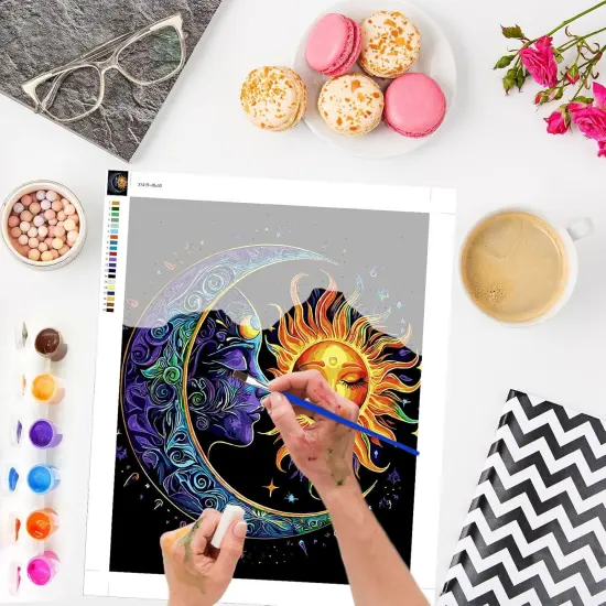 Moon Paint by Numbers Kit - 16x20 Inch (No Frame) {2}