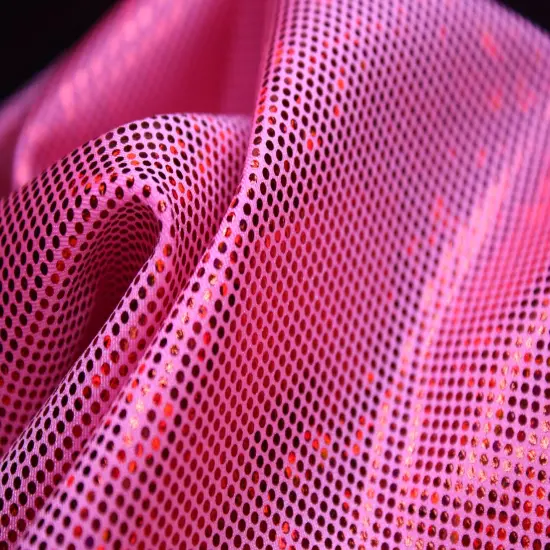 1 Yard Shattered Glass Spandex Fabric for Costumes Dancewear Leggings Activewear Projects (58"/60" )Inches Wide Neon Pink {1}