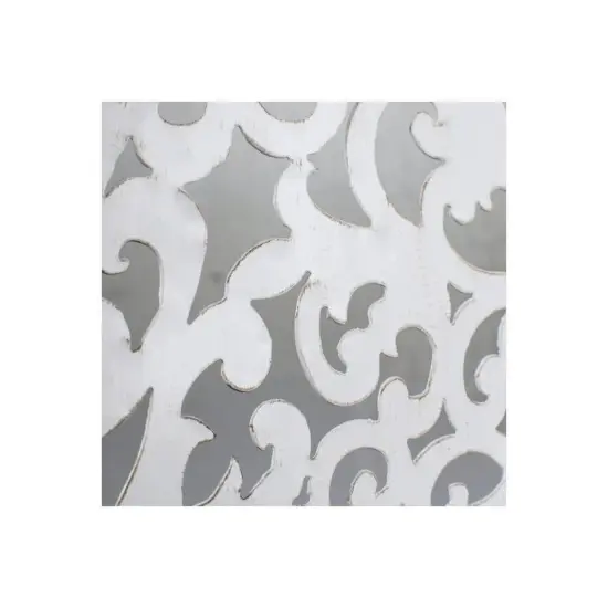 24" Metal Filigree Angel Wings: Sky Blue/White {5}