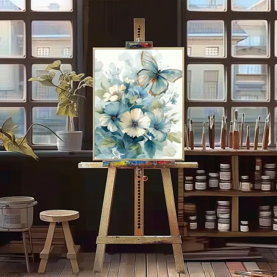 Paint by Numbers for Adults Beginners Paint by Number Kit Butterfly, DIY Acrylic Paint by Numbers Kits Flowers Colorful Paintworks Artwork for Adults Beginner {3}