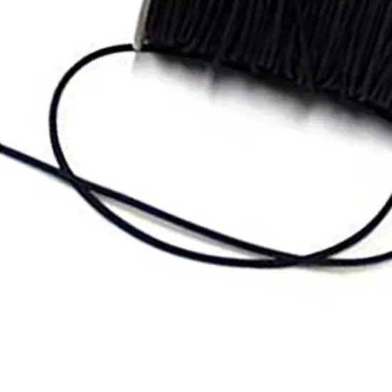 1/8 Inch (3mm) Round Elastic Cord Black White & More Colors Full Roll {5}