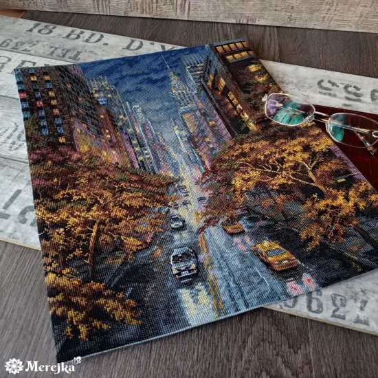 Autumn Aura K-172 Counted Cross-Stitch Kit {4}