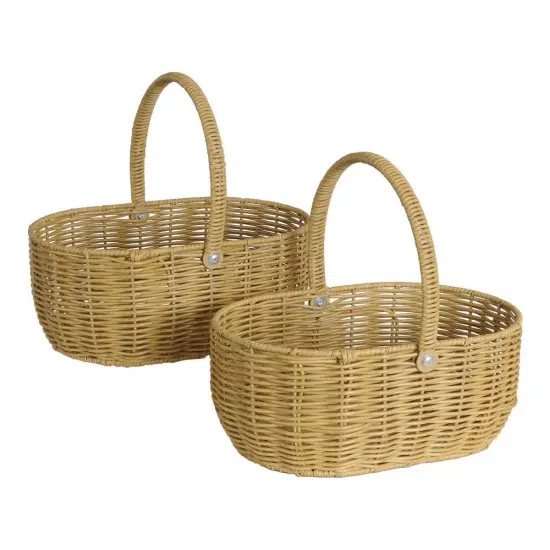 Kaplan Early Learning Company Wicker Storage Basket - Set of 2 {1}
