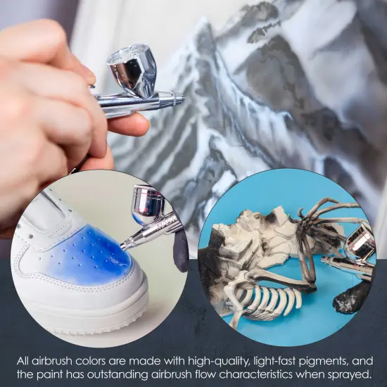 Sapphire Blue, Opaque Acrylic Airbrush Paint, 8 oz. {6}