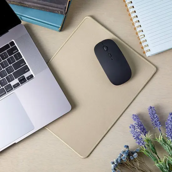 Anti Slip Rubber Mouse Pad in Gold for Office Desk (4 Pack) {3}