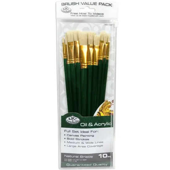 RSET-9261 | 10pc Natural Bristle Variety Brush Set {1}