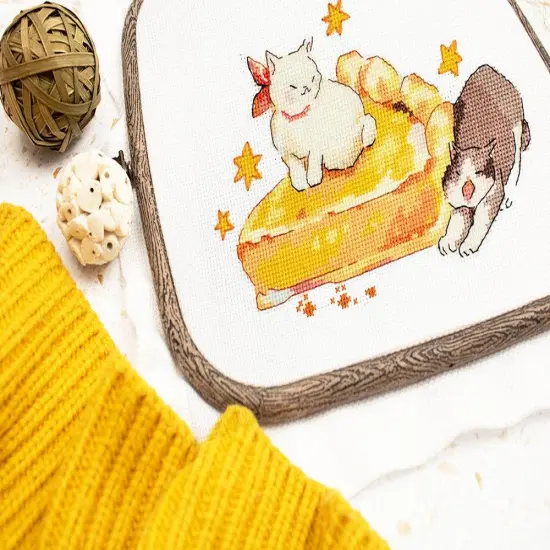 Eating Sleeping Stretching L8811 Counted Cross Stitch Kit {6}