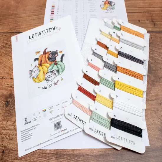 Hello Fall L8078 Counted Cross Stitch Kit {3}