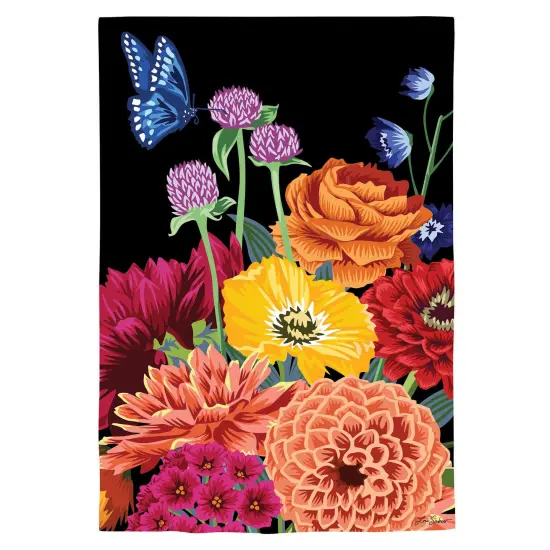 Dark French Tapestry 2 Sided Garden Flag {1}