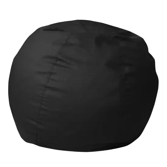 Emma and Oliver Small Bean Bag Chair for Kids and Teens Black {2}