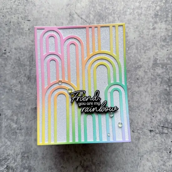 Pinkfresh Studio Die 8/Pkg-You Are My Rainbow {6}