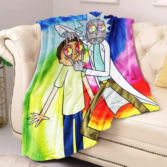 Rick and Morty Spiritual Leader Rick 45 x 60 Inch Fleece Throw Blanket {4}