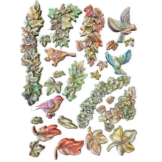 Stamperia Silicon Mould A5-House of Roses Ivy {4}