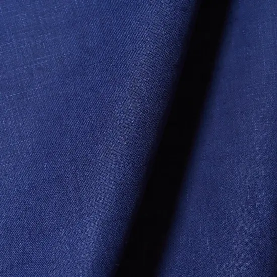 1 Yard Pure Linen Fabric Royal Blue Midweight Solid 7.5 Oz 58 Inches Wide {6}