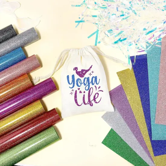 Glitter HTV Heat Transfer Vinyl - 16 Sheets {4}