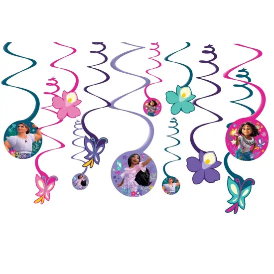 Disney Encanto Hanging Swirl Decorations - 12ct {1}