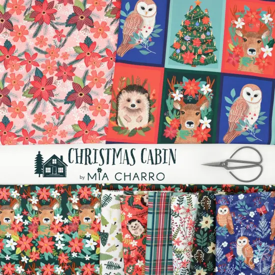 Cozy Christmas Panel in Multi (pwmc093.xpanel) | Christmas Cabin | Mia Charro | Free Spirit {2}