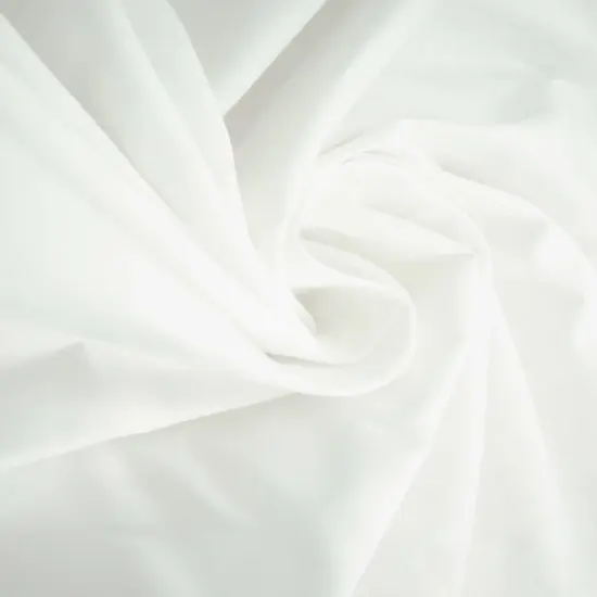 1 Yard Stretch Cotton Poplin Solid Woven Fabric Soft Durable Natural 57/58" Width OPTIC WHITE {1}