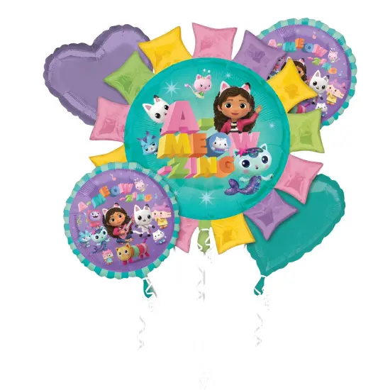 Gabby's Dollhouse Balloon Bouquet - 5pcs {1}