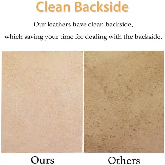 ELW Veg Tanned Leather Shoulder 2/3 oz. (.8-1.2mm) Light Weight 100% Natural Full Grain Leather Tooling Craft Lining Repair Projects Various Sizes: {6}