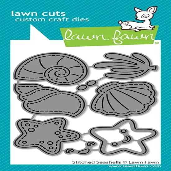 Lawn Cuts Custom Craft Die-Stitched Seashells {1}
