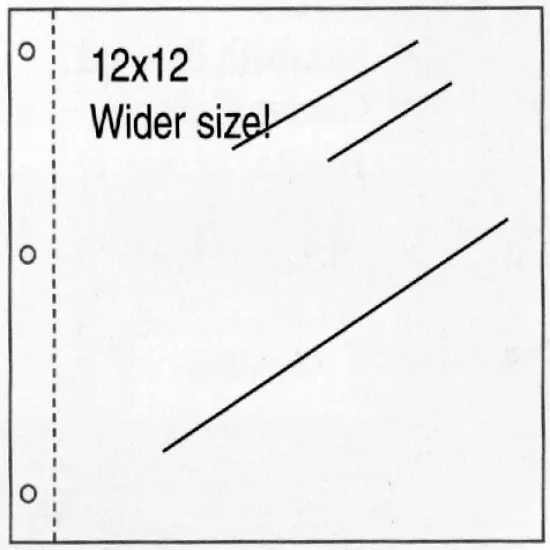 K&Company Post Bound Page Protector Refills 12"X12" 10/Pkg-W/White Inserts {3}