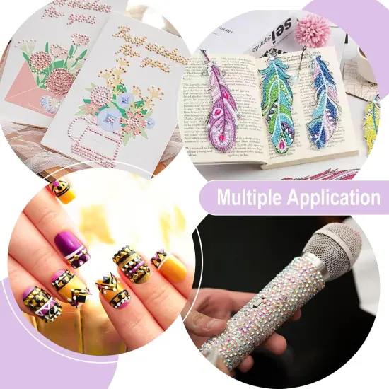 22PCS DIY Diamond Art Pen Painting Tool Set - Metal Threaded Tip Accessories Gem Resin Dotting Pen Supplies Kit {5}