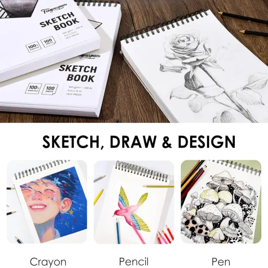 9"x12" Sketch Book, 100 Sheets {4}