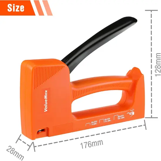 Light-Duty Staple Gun Kit, includes 1600PCs 5/16'' Staples, Manual JT21 Staples, for Upholstery, Material Repair, Decoration, Furniture, DIY Use {2}