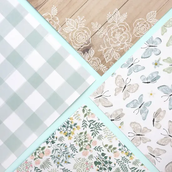 Gingham Garden Double-Sided Cardstock 12"X12" {3}